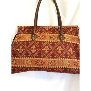 Sanders Bag & More Red Patterned Tapestry Bag